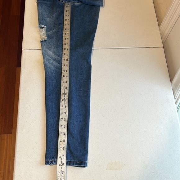 Royalty Dream Fit, High Rise, Ankle, Distressed Skinny Jeans, Size 4 - Picture 9 of 10